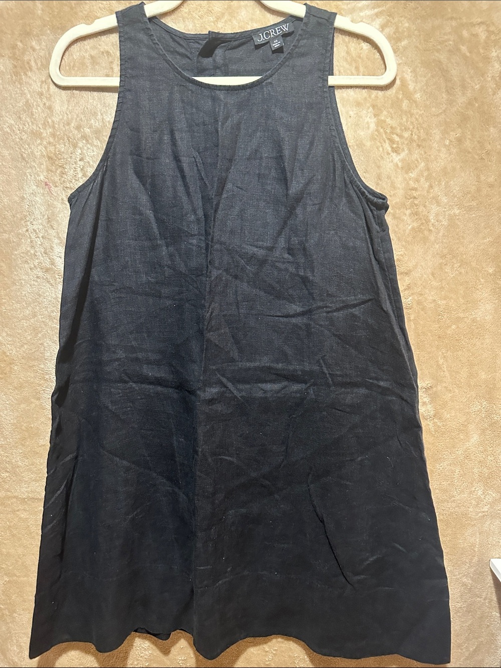J.Crew Sleeveless Black 100%  Dress size XS